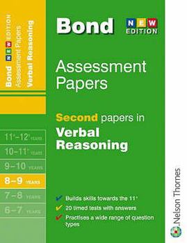 Paperback Bond Assessment Papers: Second Papers in Verbal Reasoning 8-9 Years Book