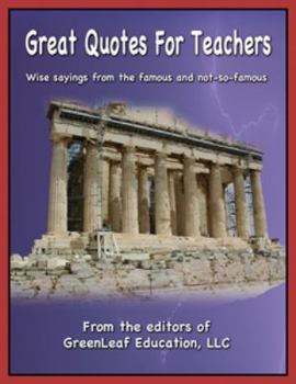 Paperback Great Quotes for Teachers Book