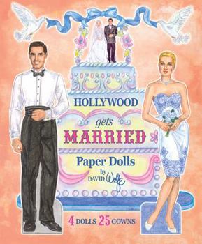 Paperback Hollywood Gets Married Paper Dolls Book