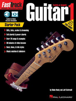 Paperback Fasttrack Guitar Method Starter Pack Book/Online Media Book