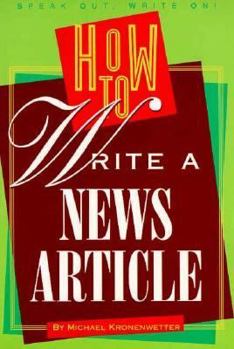 Hardcover How to Write a News Article Book