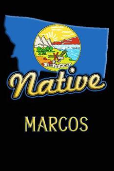 Paperback Montana Native Marcos: College Ruled Composition Book