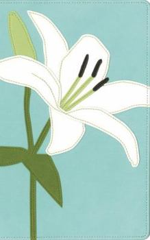 Imitation Leather Bloom Collection Bible-KJV-White Lily Book