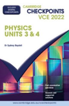 Paperback Cambridge Checkpoints VCE Physics Units 3&4 2022 Book