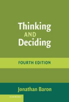 Hardcover Thinking and Deciding Book