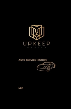 Paperback Upkeep Design: Auto Service History Book