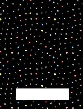 Paperback Happy Dots: Minimalist College Ruled Composition Book