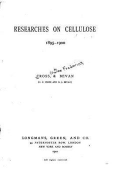 Paperback Researches on Cellulos Book