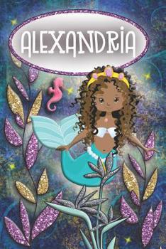 Mermaid Dreams Alexandria: Wide Ruled | Composition Book | Diary | Lined Journal