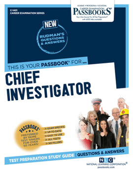 Paperback Chief Investigator (C-1401): Passbooks Study Guide Volume 1401 Book