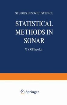 Paperback Statistical Methods in Sonar Book
