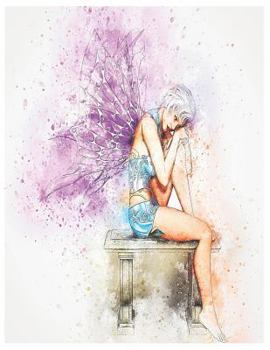 Seated Fairy Oversized 8.5x11, 150 Page Lined Blank Journal Notebook: Notebook for Women, Teens, and Writers. Use for Journaling, Note Taking, Poem, L