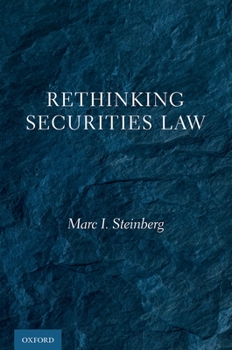 Hardcover Rethinking Securities Law Book