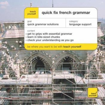 Paperback Quick Fix French Grammar [French] Book