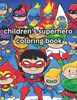 Paperback children's superheroes coloring book