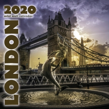 Paperback London 2020 Mini Wall Calendar Book