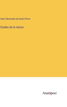 Hardcover Etudes de la nature [French] Book
