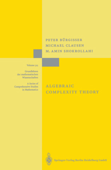 Hardcover Algebraic Complexity Theory Book