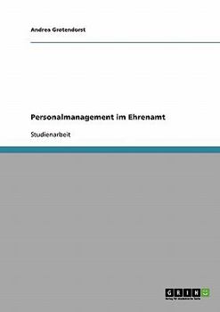 Paperback Personalmanagement im Ehrenamt [German] Book