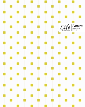 Paperback Cube Pattern Square Grid, Quad Ruled, Composition Notebook, 100 Sheets, Large Size 8 x 10 Inch Yellow Dots Cover Book