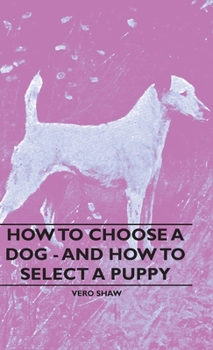 Hardcover How To Choose A Dog - And How To Select A Puppy Book