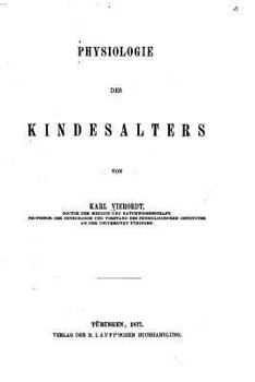 Paperback Physiologie des Kindesalters [German] Book