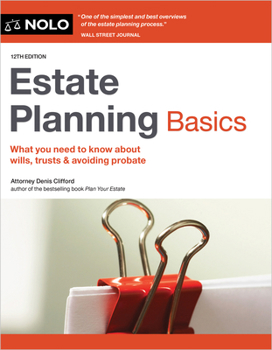 Paperback Estate Planning Basics Book