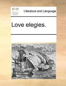 Paperback Love elegies. Book