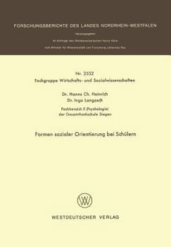 Paperback Formen Sozialer Orientierung Bei Schülern [German] Book