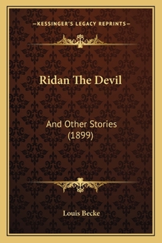 Paperback Ridan The Devil: And Other Stories (1899) Book