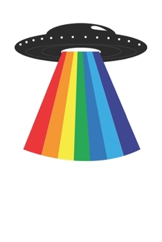 Paperback Awesome Rainbow Abduction UFO 120 Page Notebook Lined Journal for Believers in Aliens Book