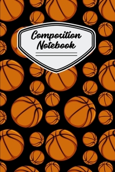 Paperback Composition Notebook: Basketball Pattern - 120 Pages Book