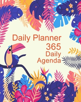 Daily Planner 365 Daily Agenda: Undated 1 Year Daily Notebook, Undated Planner and Journal, Daily Planner Organizer