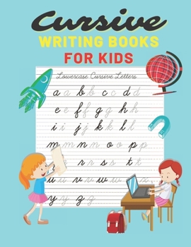 Paperback Cursive writing books for kids: Cursive Letter Tracing - 110 Pages Ladge size 8,5x11 - Beginning Cursive Writing For Children, Kids Handwriting Practi Book