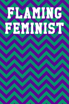 Flaming Feminist: Graph Paper Notebook 6”x9” 120 Pages