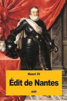 Paperback Édit de Nantes [French] Book