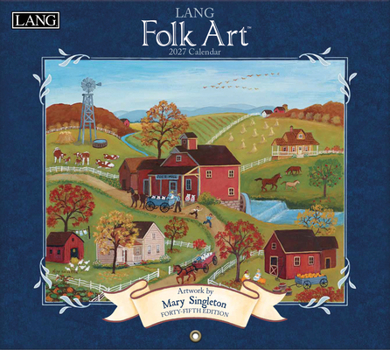Misc. Lang Folk Art 2027 Wall Calendar Book