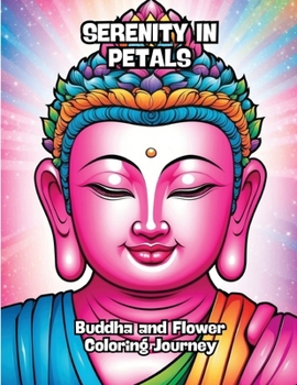 Paperback Serenity in Petals: Buddha and Flower Coloring Journey Book