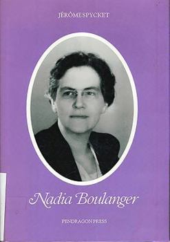 Hardcover Nadia Boulanger Book