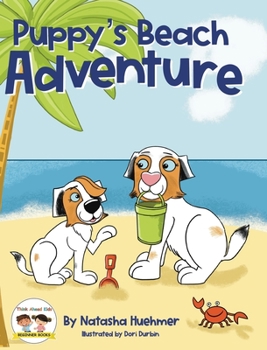 Hardcover Puppy's Beach Adventure [Large Print] Book