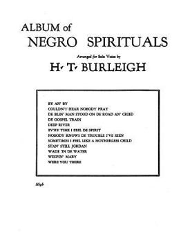 Sheet music Album of Negro Spirituals: High Voice Book