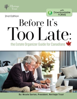 Paperback Before It's Too Late: The Estate Organizer for Canadians Book