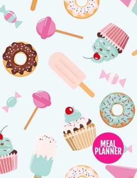 Meal Planner: Simple 52 Weeks Pages for Tracking and Planning your Meals, Grocery Shopping List, Food Planner Prep Book | Large 8.5 x 11 Inch | 110 Pages  - Design Element BT 098824