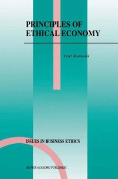 Hardcover Principles of Ethical Economy Book