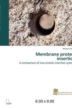Paperback Membrane protein insertion Book