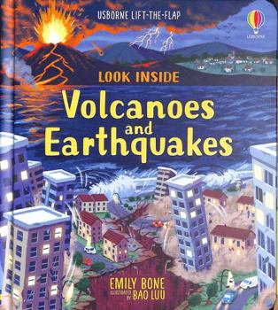 Hardcover Look Inside Volcanoes and Earthquakes Book