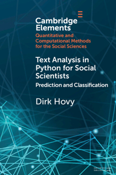 Paperback Text Analysis in Python for Social Scientists Book