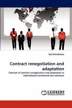 Paperback Contract Renegotiation and Adaptation Book