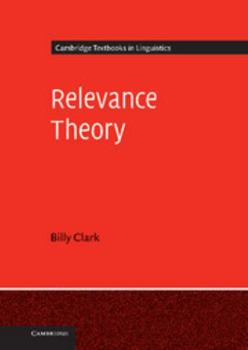 Hardcover Relevance Theory Book
