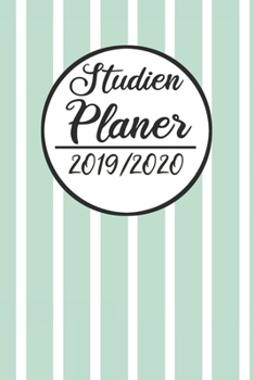 Paperback Studien Planer 2019 / 2020: Semesterplaner 2019 2020 - Studienplaner A5, Semesterkalender, Timer, Uni Planer [German] Book